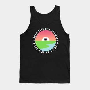 Discovering new horizons, one road at a time Caravanning and RV Tank Top